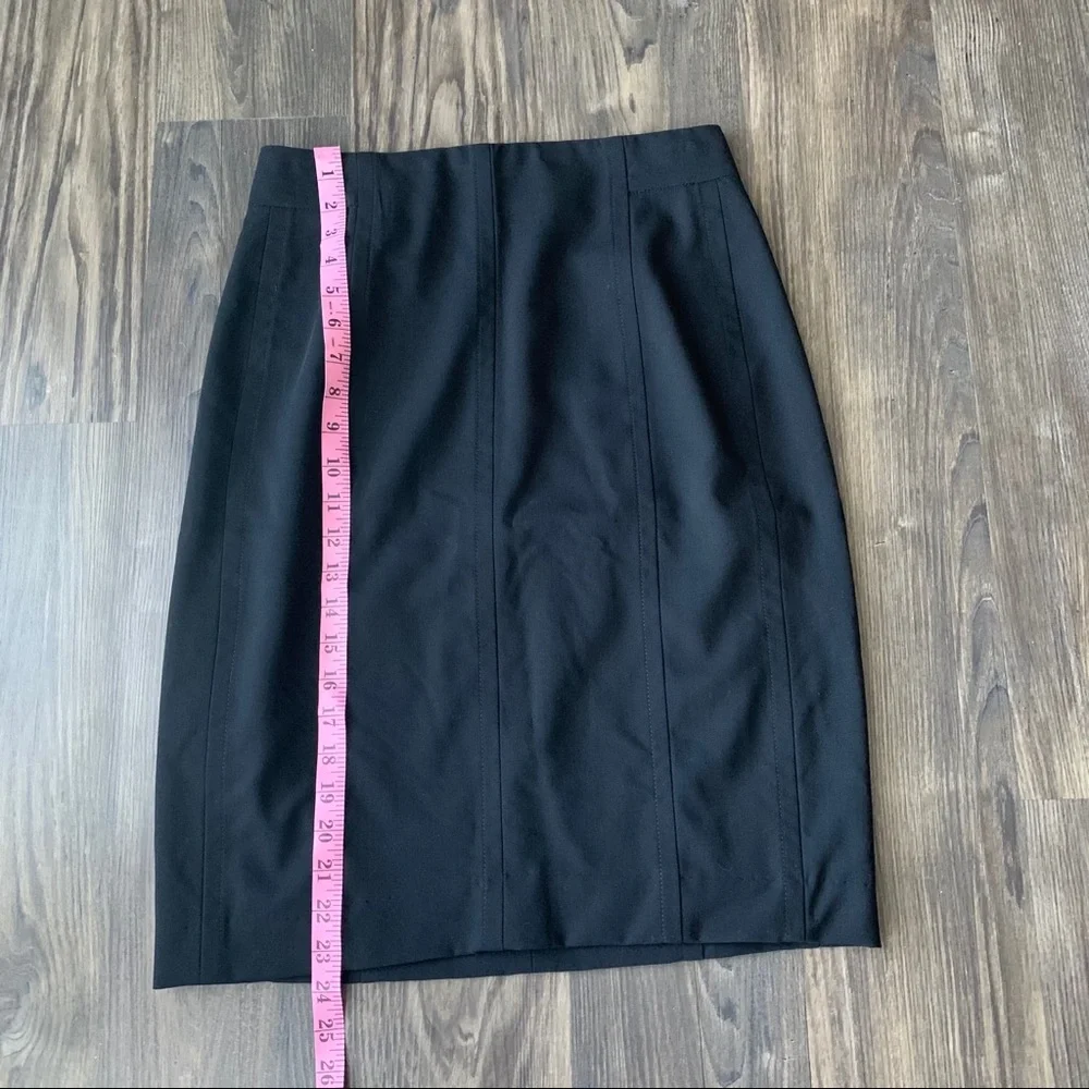Akris Punto Wool Black Pencil Skirt - Picture 6 of 8